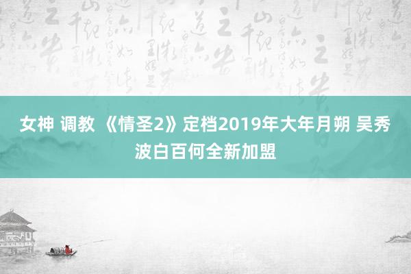 女神 调教 《情圣2》定档2019年大年月朔 吴秀波白百何全新加盟